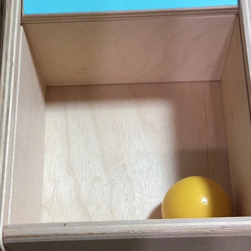 Lovevery Wooden Montessori Toys Ball Drop and Sensory Box